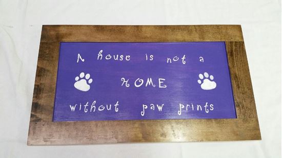 Picture of Paw Prints  sign
