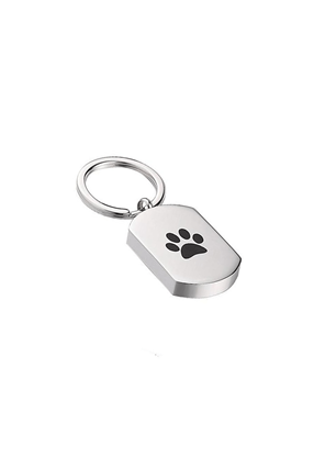 Picture of Cremation Key Chain Pendant with Paw Print J-819